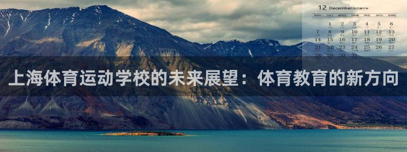 欧亿体育官方正版app新能源：上海体育运动学校的未来